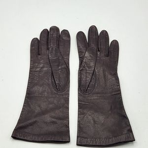 Aris leather gloves silk lined